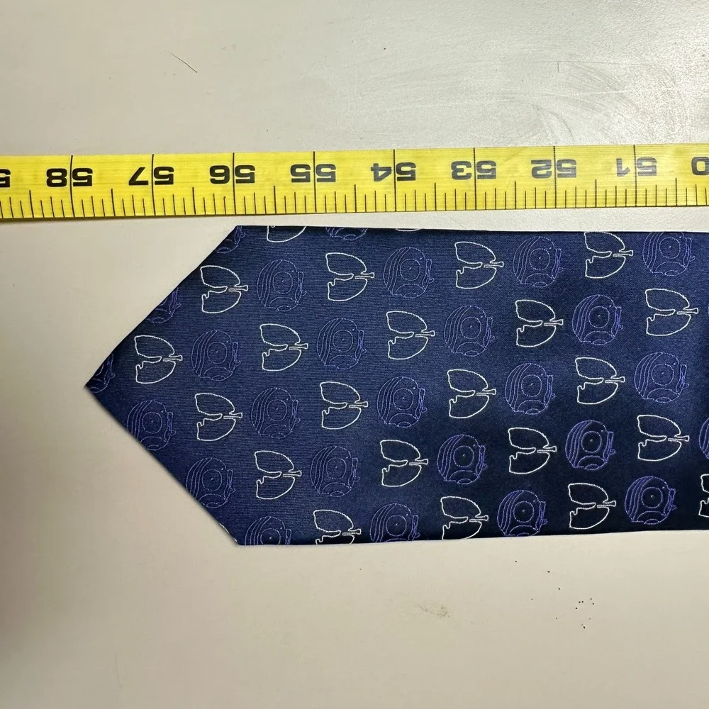 GlaxoSmithKline GSK Advair Diskus Lungs Silk Tie Navy Blue Medical Pharma Promo